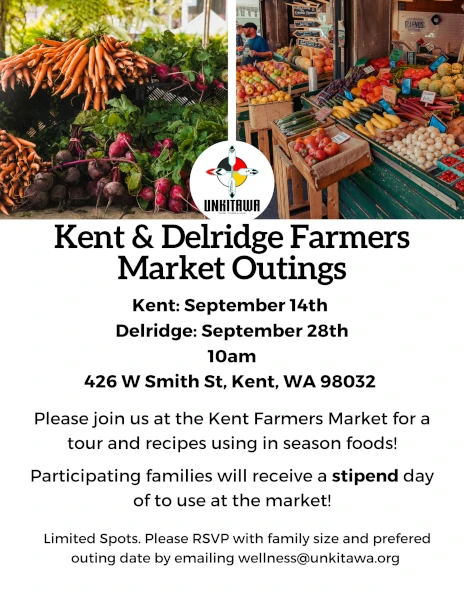 Kent Delridge Farmers Market Outings September 2024